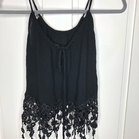 Black Crop Tank - Picture 2 of 4